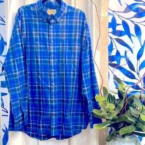 Men’s Cabela’s Outfitter Series Buttonup Plaid 100% Cotton Long Sleeve Shirt